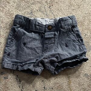 Carter's Dark Gray Kids Shorts with Sailboat Details